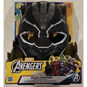 Hasbro Black Panther Light-Up Flip-Down Lens Power FX Mask Cosplay Helmet 42531